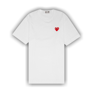 Comme des Garçons PLAY Heart Emblem T-Shirt 'White'