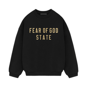 Fear of God Essentials Fleece Crewneck 'Black'