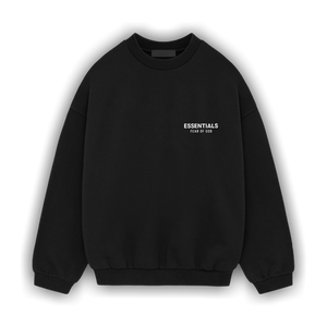 Fear of God Essentials Fleece Crewneck II 'Black'
