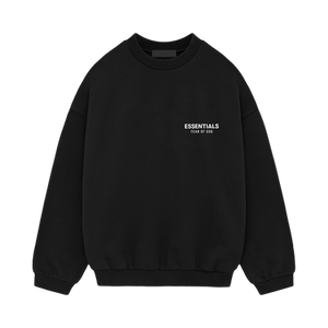 Fear of God Essentials Fleece Crewneck II 'Black'
