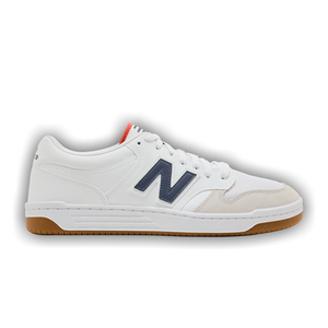New Balance 480 'White Dark Arctic Grey Gulf Red'