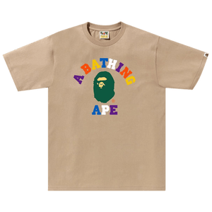 BAPE Colors College Tee 'Beige'