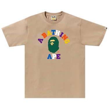 BAPE Colors College Tee 'Beige'