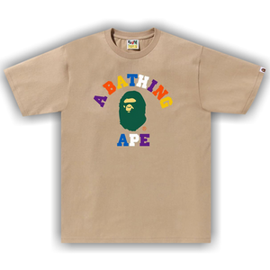 BAPE Colors College Tee 'Beige'