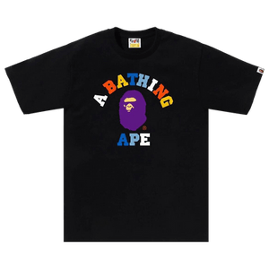 BAPE Colors College Tee 'Black'