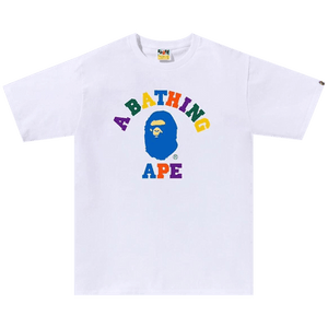BAPE Colors College Tee 'White'