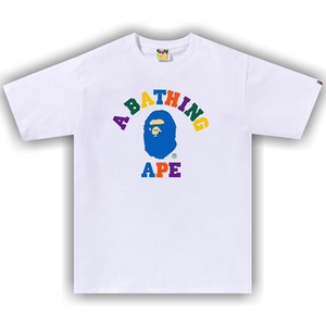 BAPE Colors College Tee 'White'