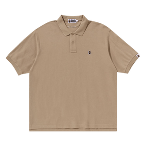 BAPE Ape Head One Point Polo 'Beige'