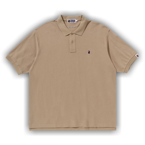 BAPE Ape Head One Point Polo 'Beige'