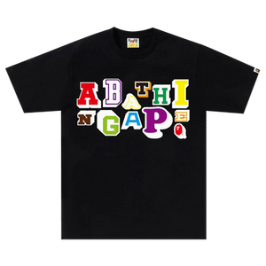 BAPE Varsity Font Tee 'Black'