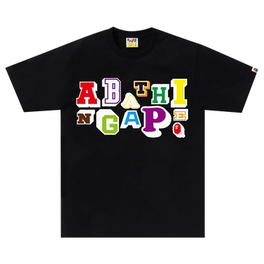BAPE Varsity Font Tee 'Black'