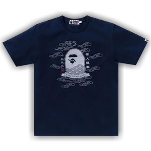 BAPE A Bathing Ape 31st Anniv. Ape Head Tee 'Indigo'