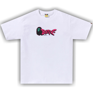 BAPE 3D Art Bape Logo Tee 'White'