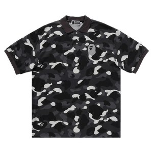 BAPE City Camo Large Ape Head Polo Relaxed Fit 'Black'