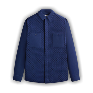 Kith Lattice Floral Long-Sleeve Apollo Shirt 'Cave'