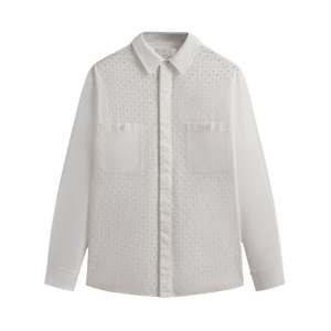 Kith Lattice Floral Long-Sleeve Apollo Shirt 'Silk'