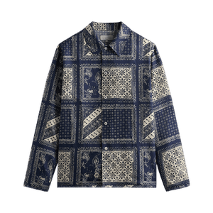 Kith Silk Twill Boxy Collared Overshirt 'Vista'