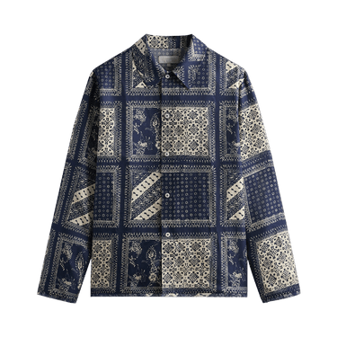Kith Silk Twill Boxy Collared Overshirt 'Vista'