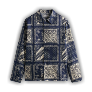 Kith Silk Twill Boxy Collared Overshirt 'Vista'