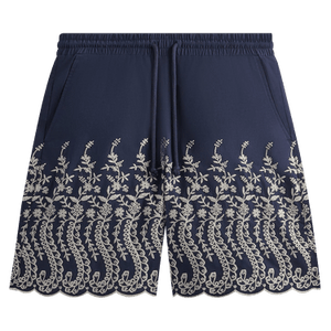 Kith Floral Eyelet Lewis Short 'Gulf'