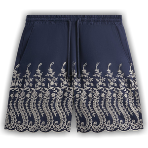 Kith Floral Eyelet Lewis Short 'Gulf'