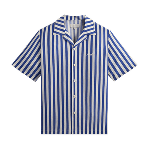 Kith Striped Thompson Camp Collar Shirt 'Current'