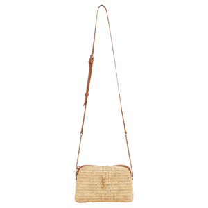 Saint Laurent Gaby Zipped Pouch 'Naturel/Brick'