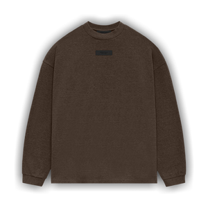 Fear of God Essentials Long-Sleeve Tee 'Heather Wood'