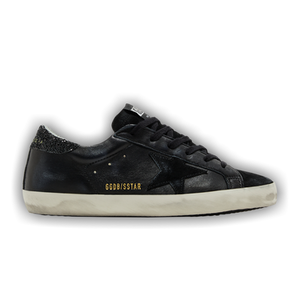 Golden Goose Wmns Superstar 'Black Glitter Heel'