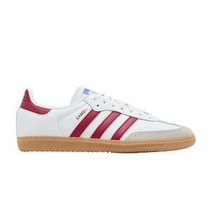 adidas Samba OG J 'White Collegiate Burgundy Gum'