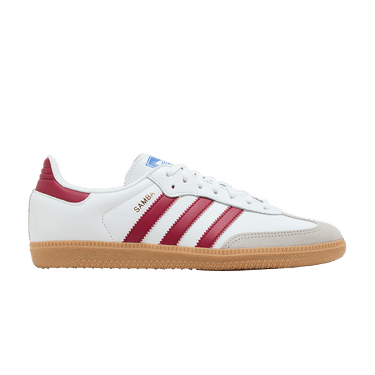 adidas Samba OG J 'White Collegiate Burgundy Gum'