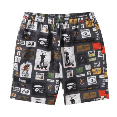 BAPE Multi Label Beach Shorts 'Multicolor'