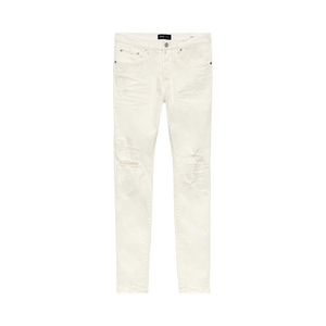 PURPLE BRAND Low Rise Slim Jeans 'White Light Destroy'