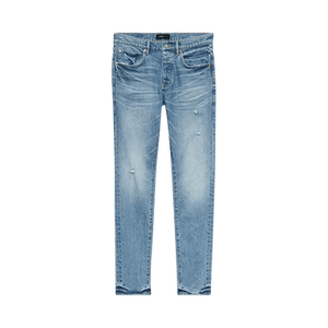 PURPLE BRAND Low Rise Slim Jeans 'Light Indigo Vintage Abrasions'