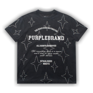 PURPLE BRAND Textured Jersey T-Shirt 'Black'