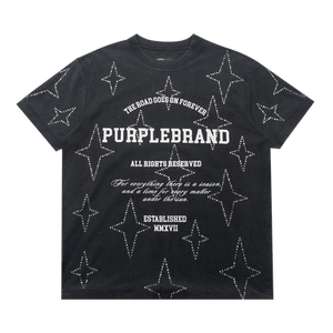 PURPLE BRAND Textured Jersey T-Shirt 'Black'
