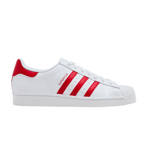adidas Superstar 'Footwear White Scarlet'