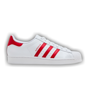 adidas Superstar 'Footwear White Scarlet'