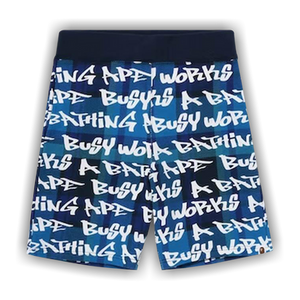 BAPE Graffiti Check Shorts 'Blue'