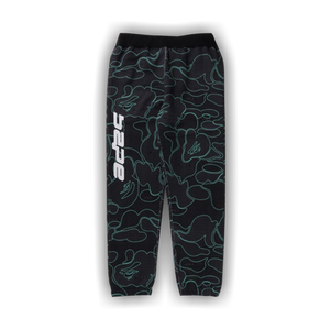 BAPE Text Code Camo Sweatpants 'Black'