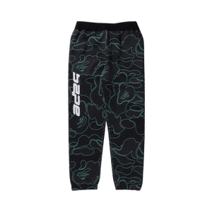 BAPE Text Code Camo Sweatpants 'Black'