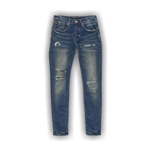 PURPLE BRAND Light Destroy Pants 'Dark Indigo'