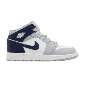 Air Jordan 1 Mid GS 'Wolf Grey Midnight Navy'