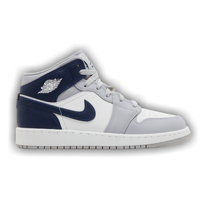 Air Jordan 1 Mid GS 'Wolf Grey Midnight Navy'