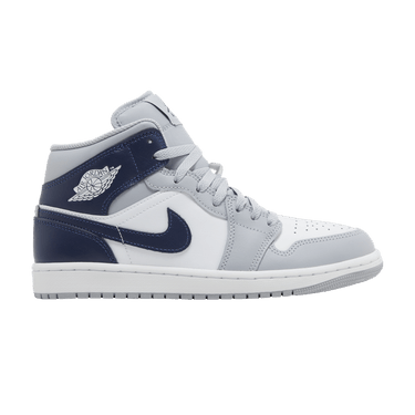 Air Jordan 1 Mid 'Wolf Grey Midnight Navy'