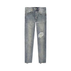 PURPLE BRAND Mid Rise Destroy Paint Jeans 'Blue'
