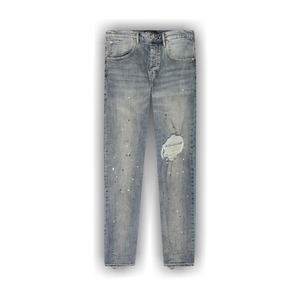 PURPLE BRAND Mid Rise Destroy Paint Jeans 'Blue'