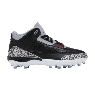 Air Jordan 3 Retro TD Cleat 'Black Cement'