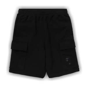 BAPE Ape Head Cargo Sweat Shorts 'Black'