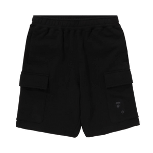BAPE Ape Head Cargo Sweat Shorts 'Black'